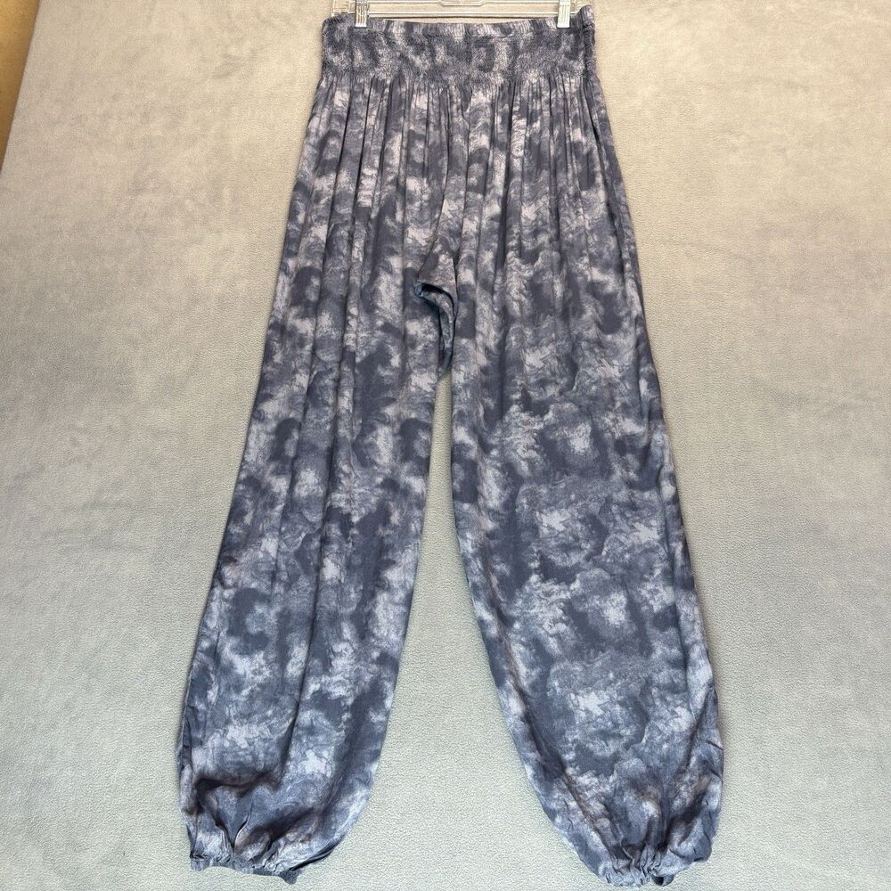 Lotus & Luna Size XL Navy Blue Harem Pants Yoga Boho Tie Dye Comfort - Picture 3 of 7